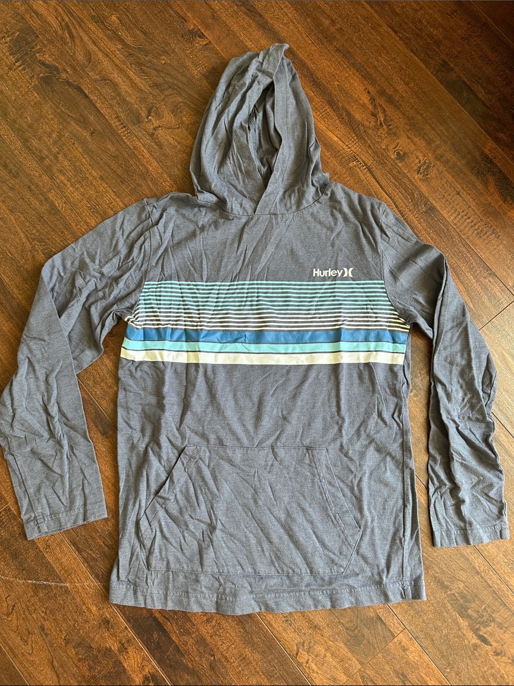 Hurley Boys Long Sleeve T-shirt Hoodie Sz-L